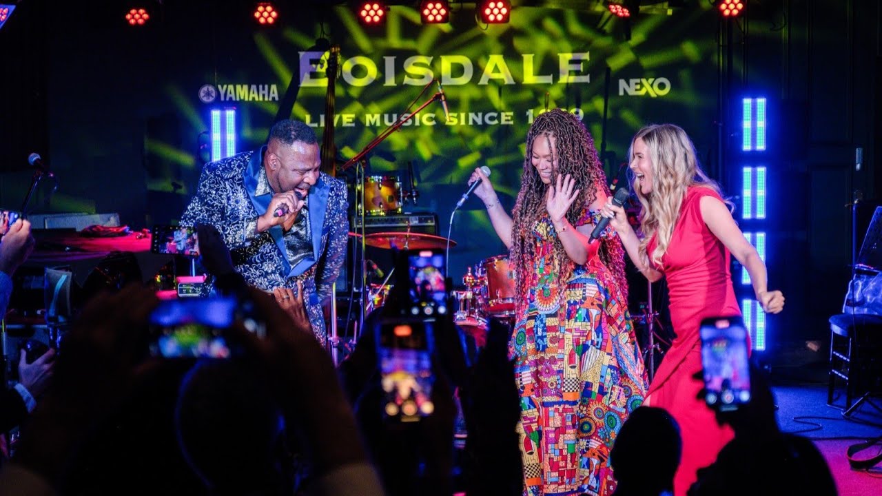 Musicians presenting on stage